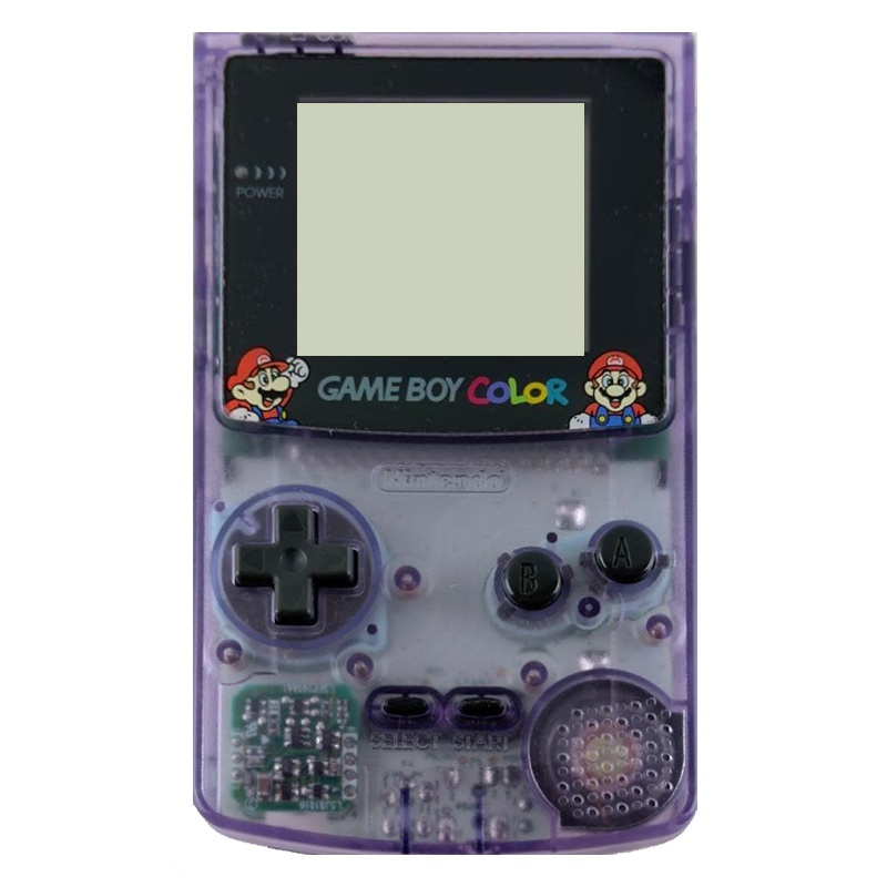 ゲームボーイカラー ジャスコオリジナル マリオバージョン クリアパープル