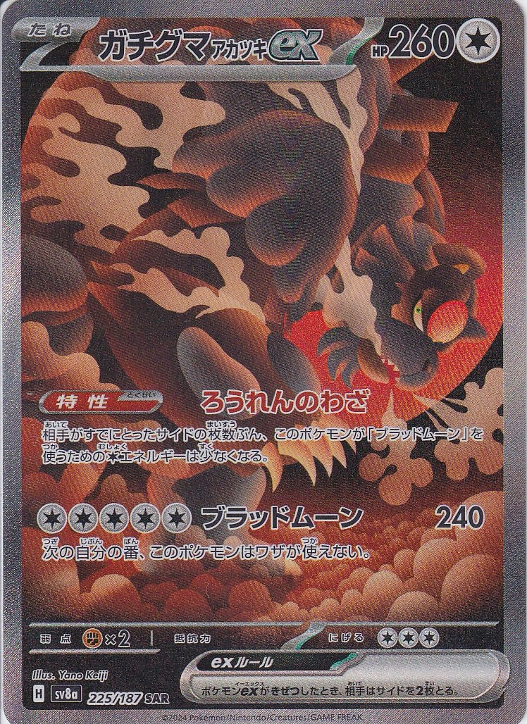 ガチグマ アカツキex [SAR_225/187_SV8a]