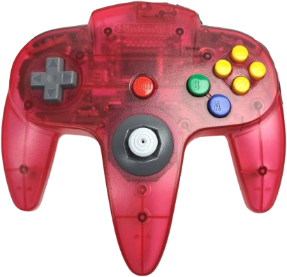 NINTENDO64 コントローラ ブロス (クリアレッド)