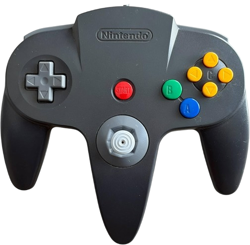 NINTENDO64 コントローラ ブロス (ツインカラー ブラック＆グレー)