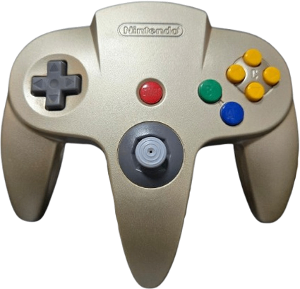 NINTENDO64 コントローラ ブロス (ゴールド)