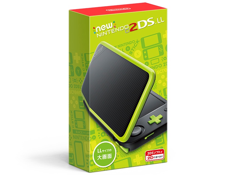 Newニンテンドー2DS LL ブラック×ライム